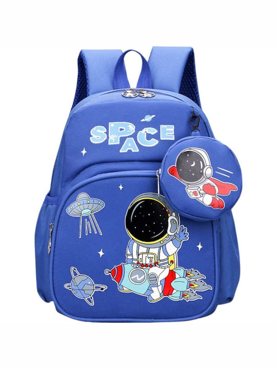 Blue Space Kids School Bag Queen Mother 30x23x14