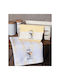 Silk Fashion Tea Towel from 100% Cotton in Yellow Color 50x70cm 2pcs