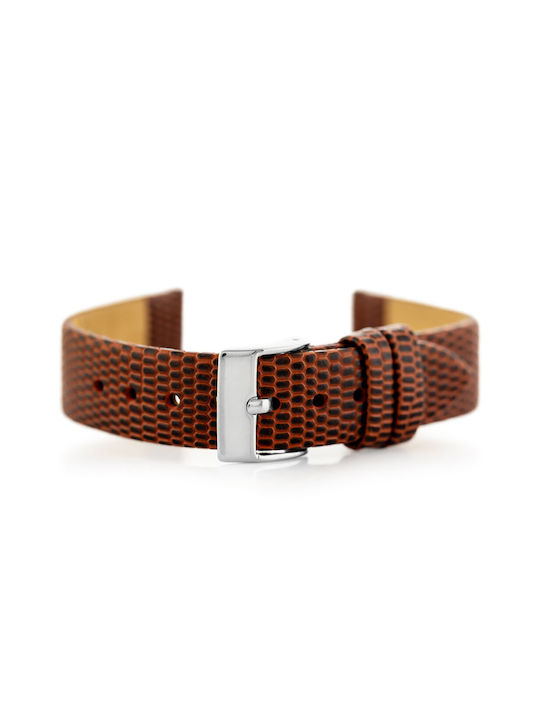 Pacific Leather Strap Brown 16mm