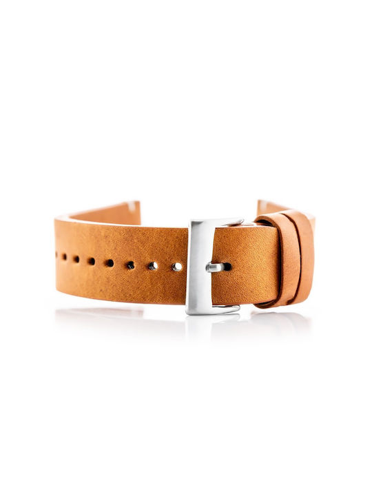 Pacific Leather Strap Brown 22mm