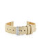 Pacific Leather Strap Beige 18mm