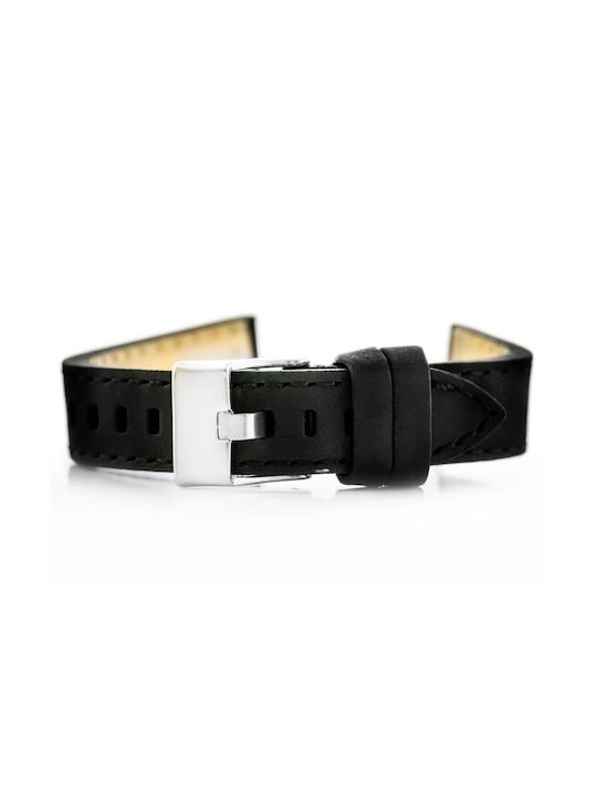 Pacific Leather Strap Black 20mm