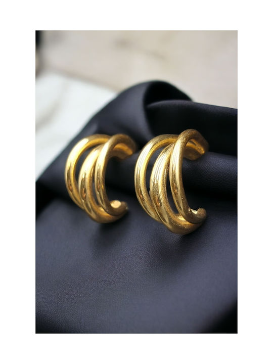 Earrings Hoops made of Steel Gold Plated