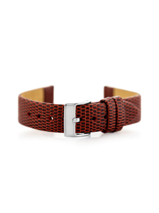 Pacific Leather Strap Red 16mm