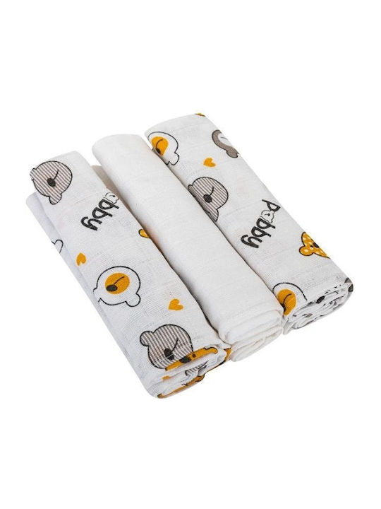 Bomimi Chiffon Burp Cloths White