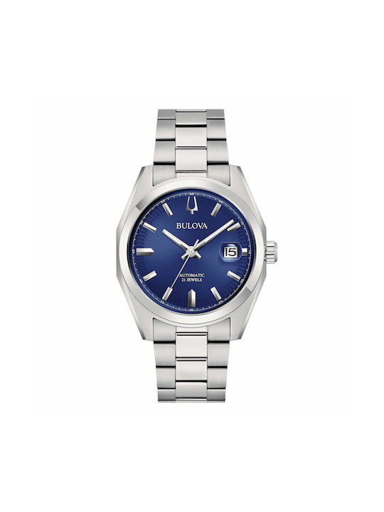 Bulova Surveyor Men's Watch 39mm Battery Silver