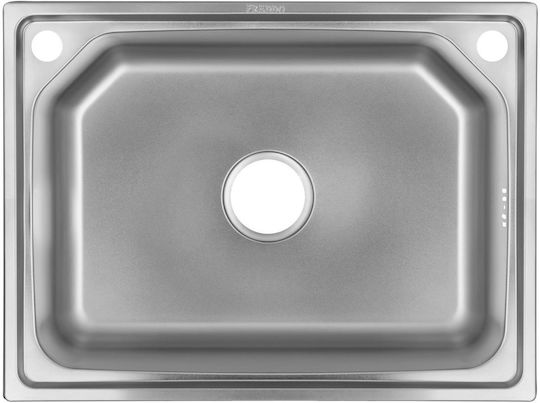 Sanitec Drop-In Inox mit Wasserhahn M60xP43cm Grau
