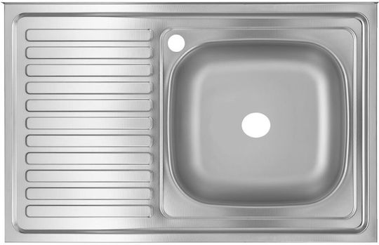Freddo Ένθετος Δεξιός Inox Μ80xΠ50cm Γκρι