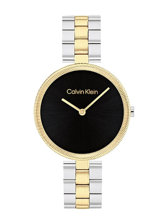 Calvin Klein Gleam Women's Watch Chronograph with Silver Metal Bracelet