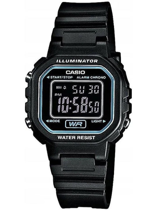 Casio Women's Watch with Black Rubber Strap