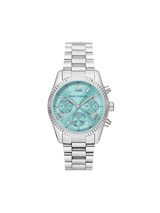 Mini Focus Watch with Silver Metal Bracelet