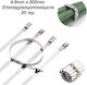 Metallic Cable Ties 500mm x 4.6mm in Silver Colour (20 pcs) 725488