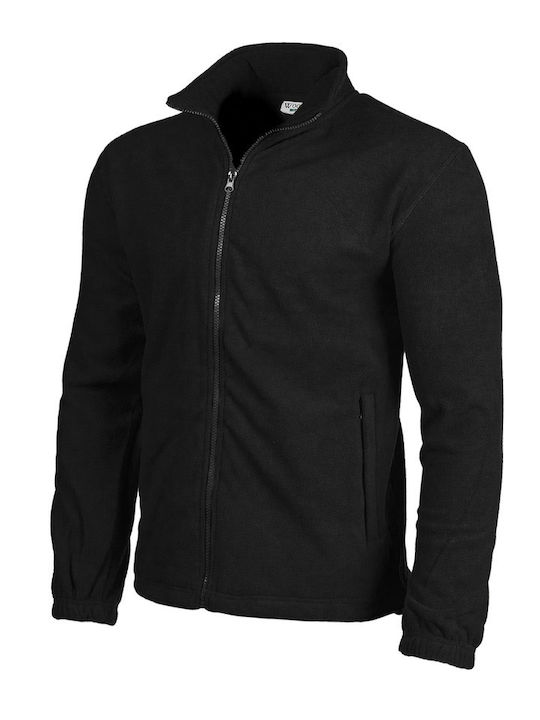 Woodland Cardigan Fleece Negru