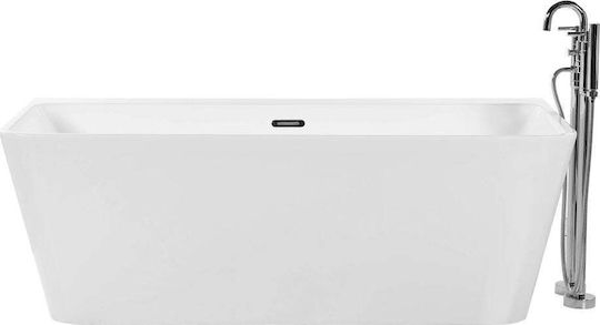 Beliani Freestanding Acrylic Bathtub 170x80cm Beliani Freestanding Acrylic Bathtub 170x80cm