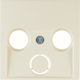 Hager TV-Antenna Socket Front in Beige Color 5312038982