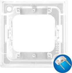Ospel Lighting Front Plate Switch 3 Positions in Blue Color ZP-4UN