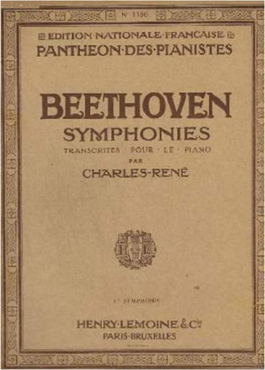 Henry Lemoine Beethoven - Symphonies No. 1 Henry Lemoine Beethoven - Symphonies No. 1
