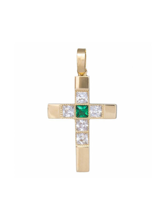 Damen Gold Kreuz 14K Γάμου