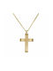 Men's Gold Cross 14K with Chain Ανδρικός