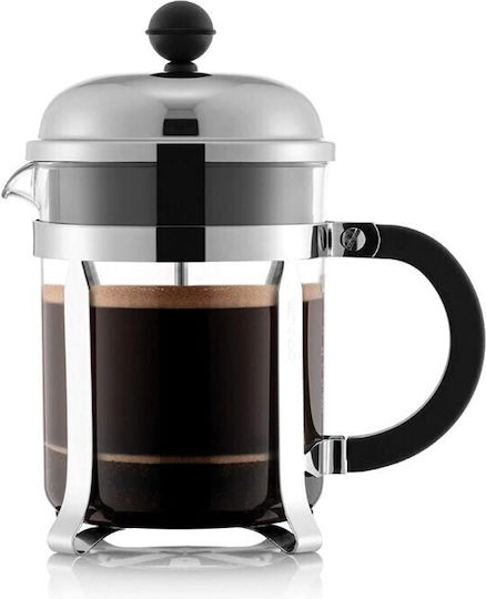 Bodum Chambord Manual Filter Coffee Maker Stainless Steel Silver 500ml
