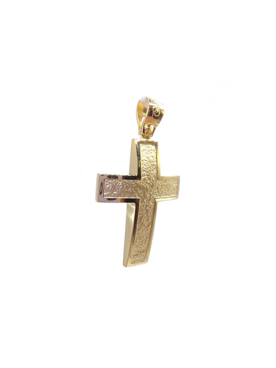 Velegrakis Herren Gold Kreuz 14K