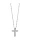 Art Collection Women's Cross from Steel with Chain