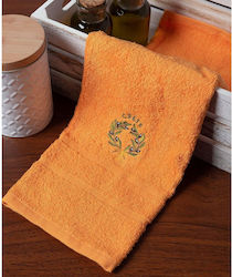 Silk Fashion Hotelhandtuch Gesicht Orange