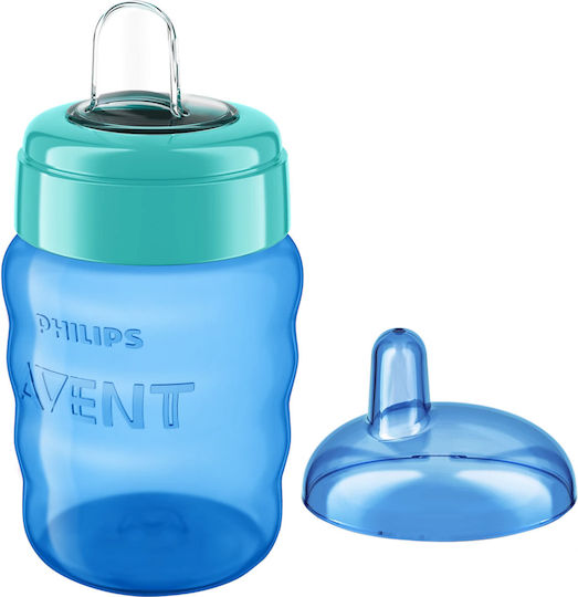 Philips Παιδικό Ποτηράκι από Σιλικόνη Μπλε 260ml για 9m+