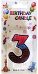 Νο.3 Birthday Candle Number Multicolored (Μiscellaneous Designs/Colors) eefaf3e96d3b