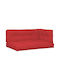 vidaXL Waterproof Bench Cushion for Pallet with Backrest Red 7 Pieces