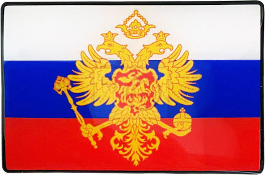 Car Sticker Flag ''Russia'' 8cm X 5.4cm Enamel Coating 1 Piece