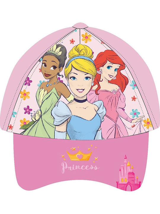 Difuzed Kids' Hat Jockey Fabric Sunscreen Disney Princess Pink