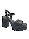 Leather Sandals Black