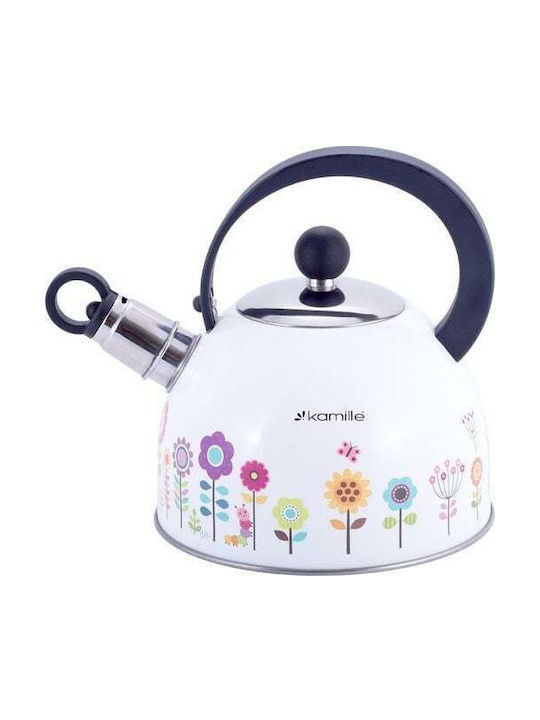 Kamille Τσαγιέρα Ανοξείδωτη Γκρι 1800ml