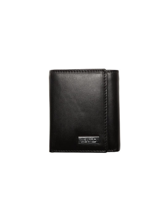 Alpha Status Men's Leather Wallet with RFID Black