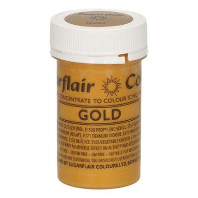 Goldener Satin Konzentrierte Essbare Paste 25g Sugarflair