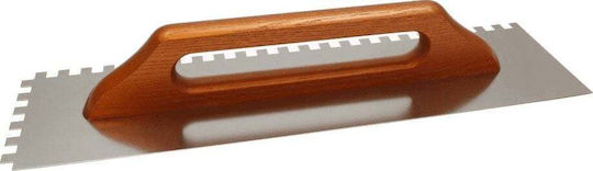EPM Spatula Wooden Serrated 380x130mm with Wooden Handle E-313-8382