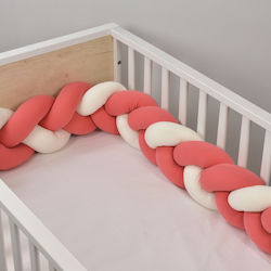 Baby Oliver Crib Bumpers Braided Inside Ecru-Saumont 18x200cm