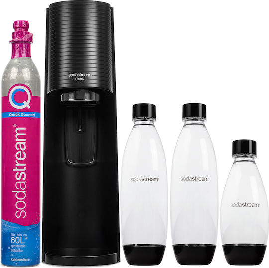 Sodastream Terra Σετ Παρασκευής Σόδας 5τμχ Μαύρο