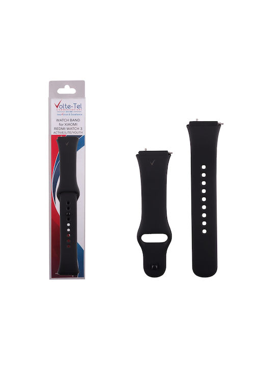 Volte-Tel Strap Silicone Black (Redmi Watch 3 Active)