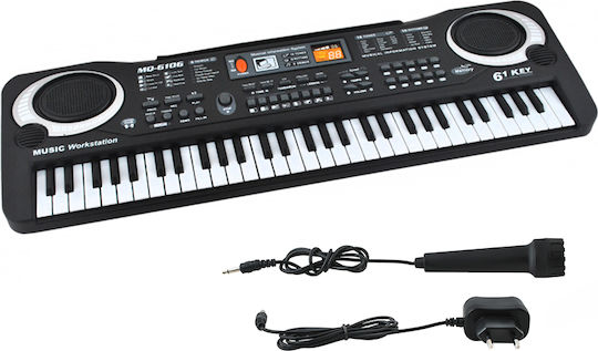 Electronic Organ Zola Microphone Led Display 61 Keys