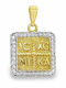Xryseio Anhänger Kinder Amulett Konstantinato aus Weißgold 9K KN1103