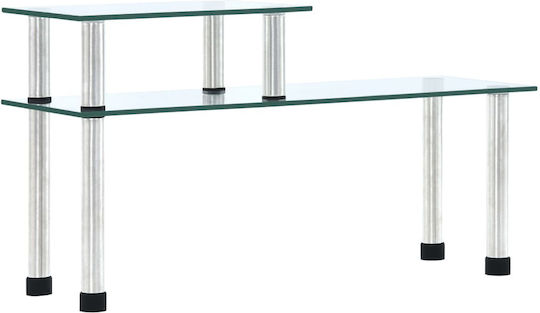 vidaXL Gewürzorganisator Glas Silberfarben