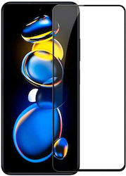 Full Face Tempered Glass Μαύρο (Poco X4 GT)