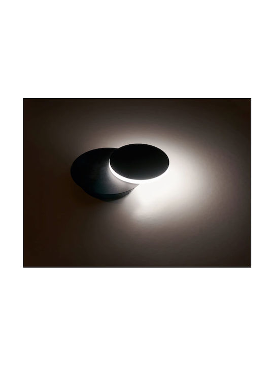 Lumină de Perete cu LED Integrat Negru