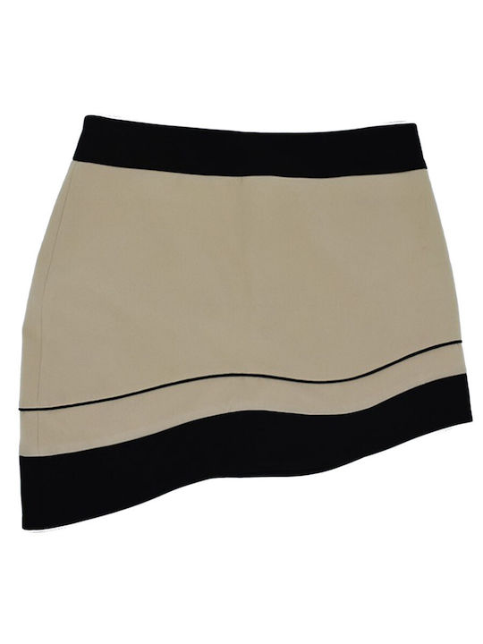Stelios Koudounaris Mini Skirt in Beige color