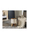 Stool For Living Room Leather Brown 30x30x42cm