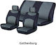 Autoline Car Cover Set 6pcs Velvet Jacquard Gothenburg Gray / Black