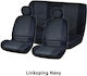Autoline Car Cover Set 6pcs Velvet Linkoping Navy Blue