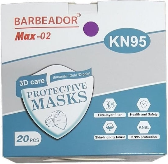 Max Protective Mask FFP2 Purple 20pcs